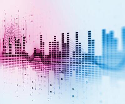 Stylized picture of digital audio 